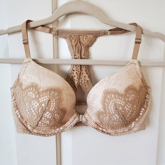 Victoria's Secret Other - NEW! Victoria's Secret DREAM ANGELS Lace Racerback Front Close Pushup Bra 34D